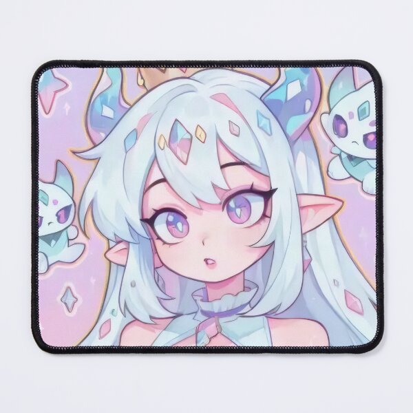 Item preview, Crystal Spirit Princess & Magical Familiars - Pastel Fantasy Anime Art designed and sold by Billy Morfo™.