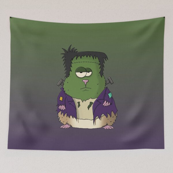 Item preview, Cute Frankenstein Hamster Spooky Halloween Animal Art designed and sold by Englandbear.
