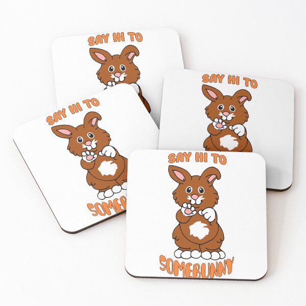 Item preview, Say Hi to Somebunny designed and sold by Mousepelt.