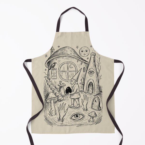 Item preview, Enchanted Mushroom Cottage - Whimsical Horror designed and sold by bapupa.