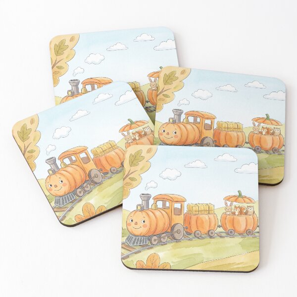 Item preview, Pumpkin Train Express designed and sold by Softie Sticker Studio.
