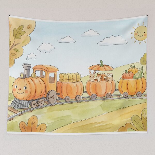 Item preview, Pumpkin Train Express designed and sold by Softie Sticker Studio.