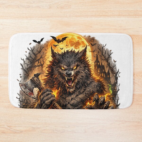 Item preview, Terror in the Woods – Savage Werewolf Halloween Horror T-Shirt designed and sold by D.Shop.