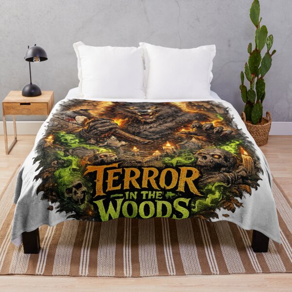 Item preview, Terror in the Woods – Savage Werewolf Halloween Horror T-Shirt designed and sold by D.Shop.