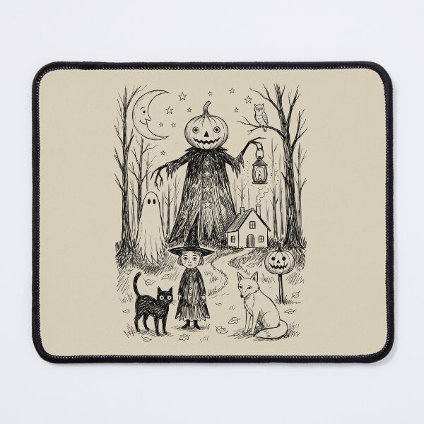Item preview, Friendly Pumpkin Scarecrow - Whimsical Horror designed and sold by bapupa.