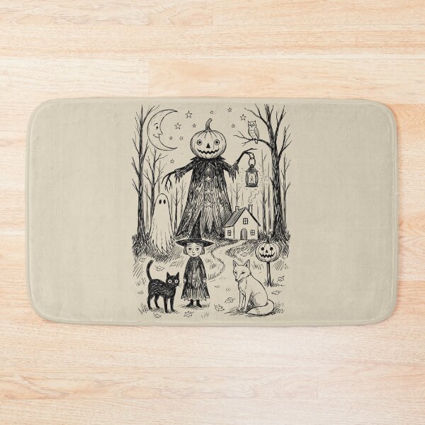 Item preview, Friendly Pumpkin Scarecrow - Whimsical Horror designed and sold by bapupa.