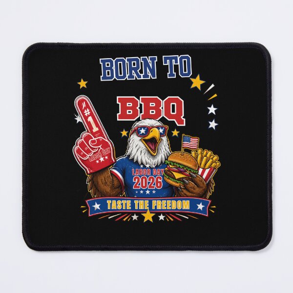 Item preview, BORN TO BBQ TASTE THE FREEDOM designed and sold by Julartwear.