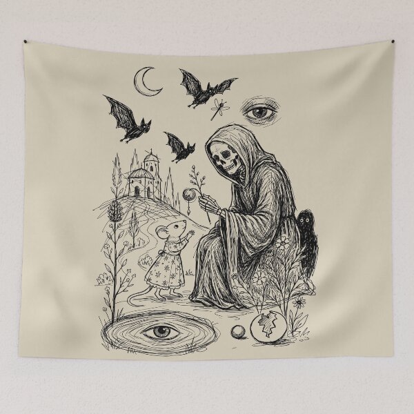 Item preview, Gentle Grim Reaper - Whimsical Horror designed and sold by bapupa.