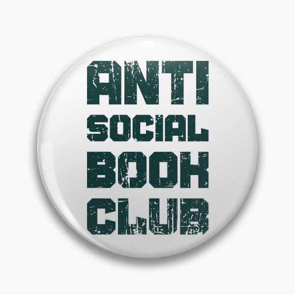 Artikelvorschau, Anti Social Book Club Vintage-Leser-Shirt im Used-Look | T-Shirt für Bücherwürmer und Introvertierte entworfen und verkauft von PixelDockStudio.