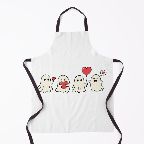 Item preview, Cute Little Ghosts Holding Hearts Valentine Spooky Love designed and sold by raedattia.