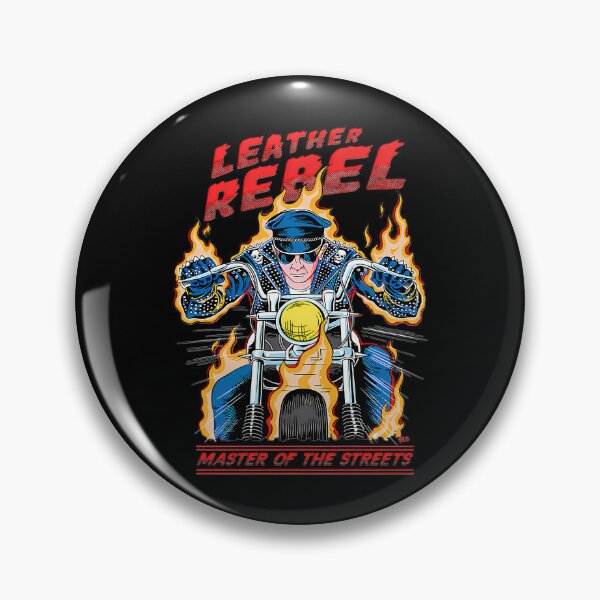 Item preview, Leather Rebel Master Of The Streets Biker Flaming Motorcycle designed and sold by zmuneer001.
