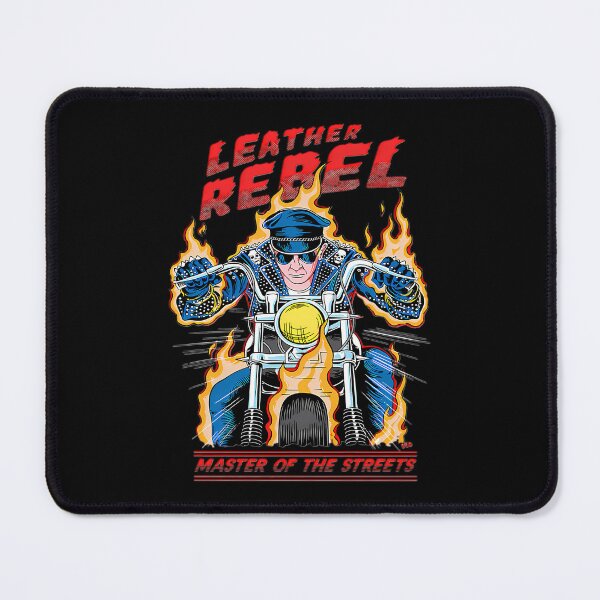 Item preview, Leather Rebel Master Of The Streets Biker Flaming Motorcycle designed and sold by zmuneer001.