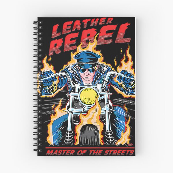 Item preview, Leather Rebel Master Of The Streets Biker Flaming Motorcycle designed and sold by zmuneer001.