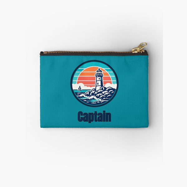 Item preview, Vintage Captain Lighthouse Logo | Retro Coastal Sailing & Nautical Design designed and sold by Timber-Trail.