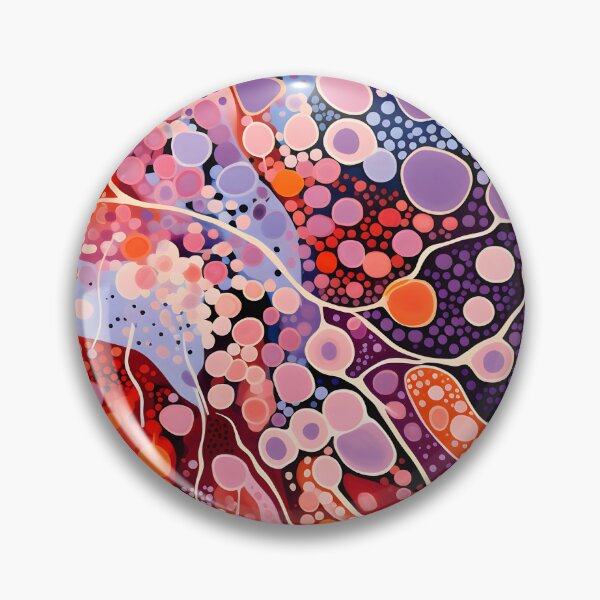 Item preview, Coral Dreamflow | Vibrant Cellular Abstract Art designed and sold by GrinGalore.
