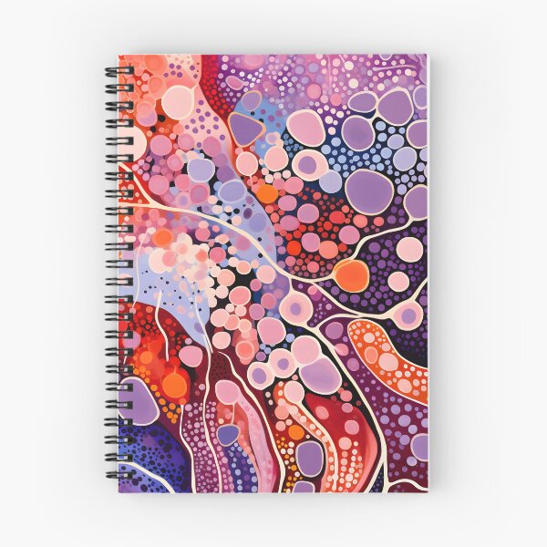 Item preview, Coral Dreamflow | Vibrant Cellular Abstract Art designed and sold by GrinGalore.