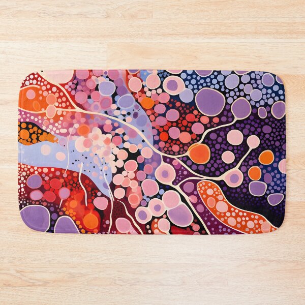 Item preview, Coral Dreamflow | Vibrant Cellular Abstract Art designed and sold by GrinGalore.