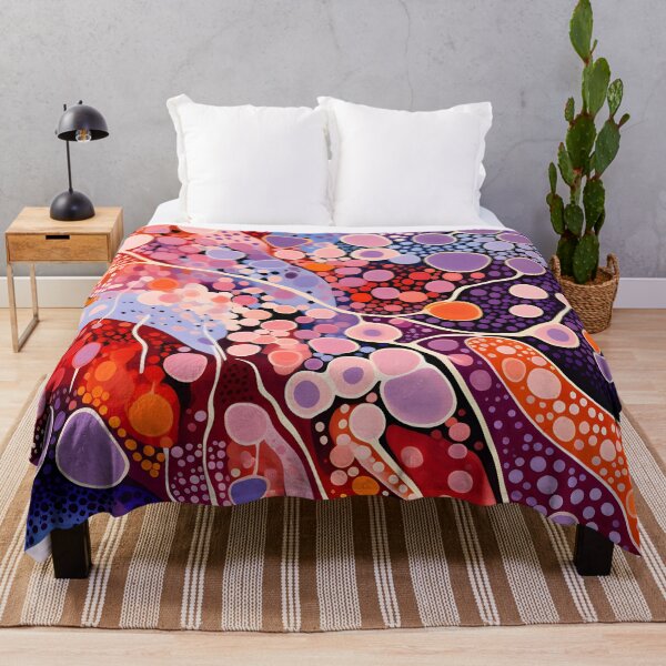 Item preview, Coral Dreamflow | Vibrant Cellular Abstract Art designed and sold by GrinGalore.