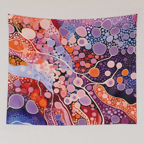 Item preview, Coral Dreamflow | Vibrant Cellular Abstract Art designed and sold by GrinGalore.