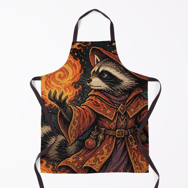 Item preview, Raccoon Pyromancer designed and sold by The King's general goods.