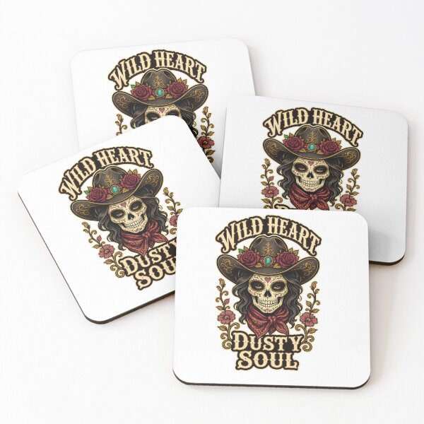 Item preview, Wild Heart Dusty Soul Cowgirl Skull designed and sold by Lobory.
