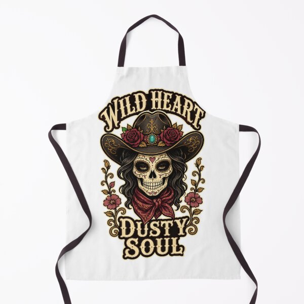 Item preview, Wild Heart Dusty Soul Cowgirl Skull designed and sold by Lobory.
