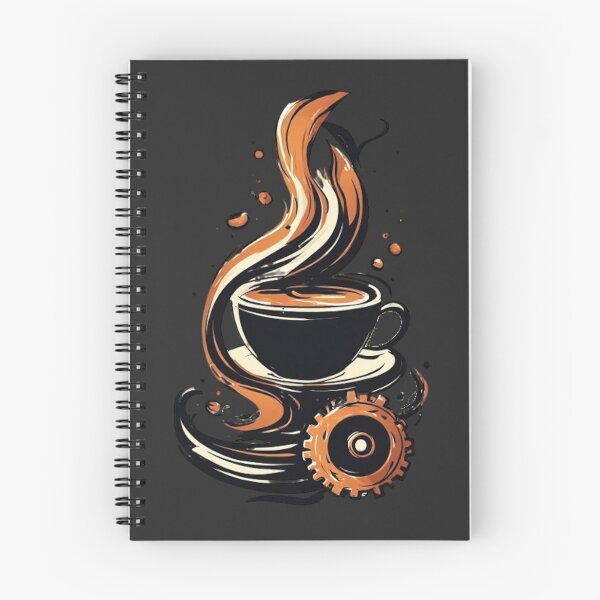 Item preview, Barista Mechanics - Steampunk Coffee Cup & Steam Swirl_01 designed and sold by Shift-Bloom.