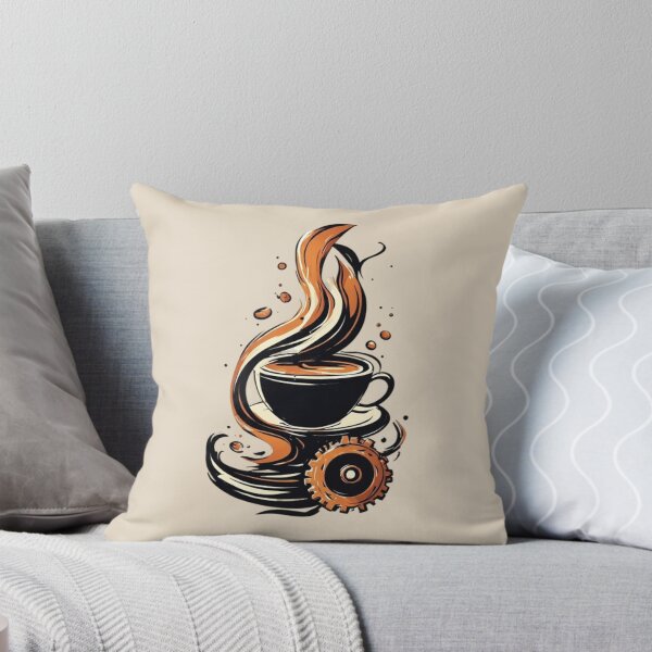 Item preview, Barista Mechanics - Steampunk Coffee Cup & Steam Swirl_01 designed and sold by Shift-Bloom.