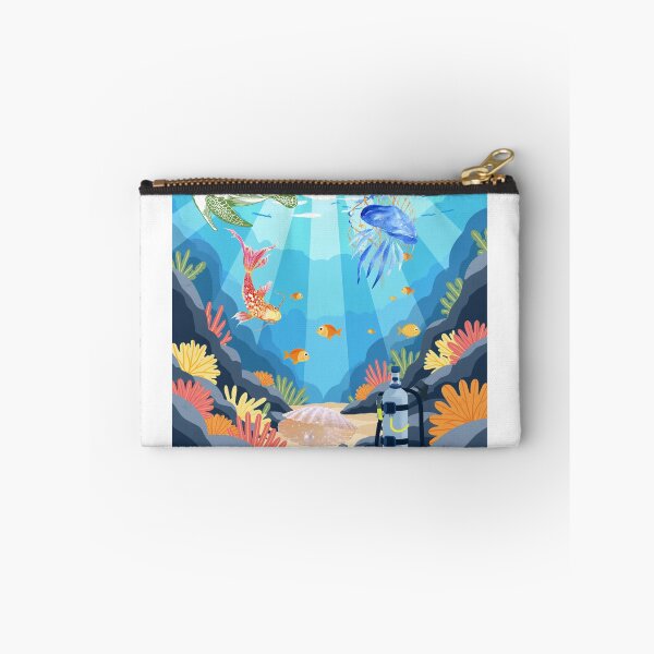 Item preview, Cute Underwater Ocean Illustration – Sea Life Aesthetic Art | Colorful Marine Design designed and sold by Emanartstudio14.