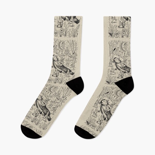 Item preview, Gnomes Carry Sleeping Giant - Whimsical Horror designed and sold by bapupa.