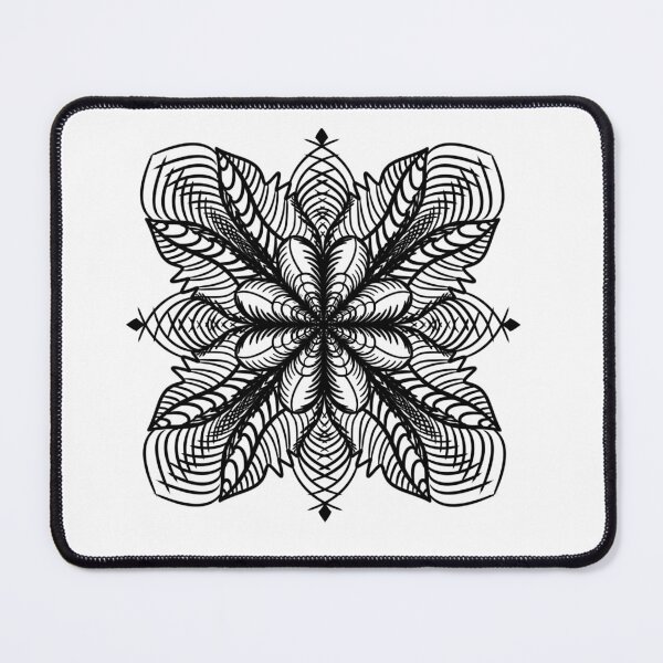 Item preview, Leaf Flower Abstract Mandala designed and sold by immortalmoonimp.