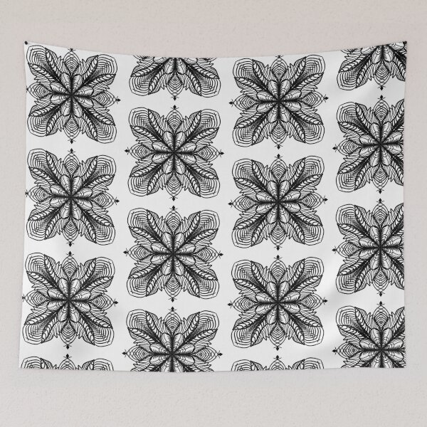 Item preview, Leaf Flower Abstract Mandala designed and sold by immortalmoonimp.