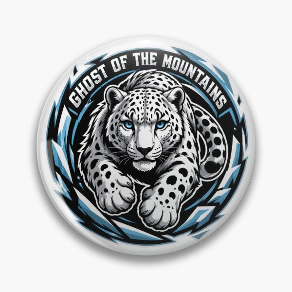 Item preview, Ghost of the Mountains – Snow Leopard Emblem designed and sold by FusiTink.