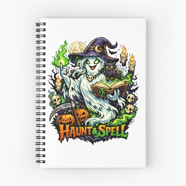 Item preview, Haunt & Spell – Cute Ghost Witch Halloween T-Shirt designed and sold by D.Shop.