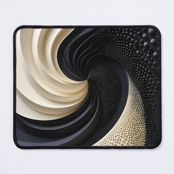 Item preview, Swirling Black and White Wave Patterns designed and sold by Vicky Brago-Mitchell®.