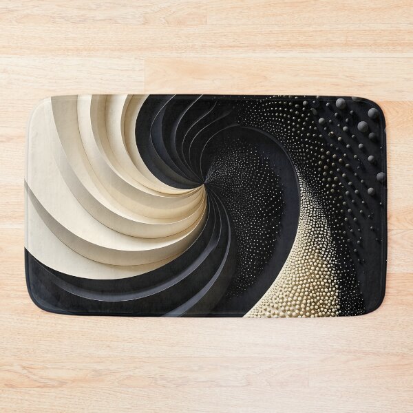 Item preview, Swirling Black and White Wave Patterns designed and sold by Vicky Brago-Mitchell®.