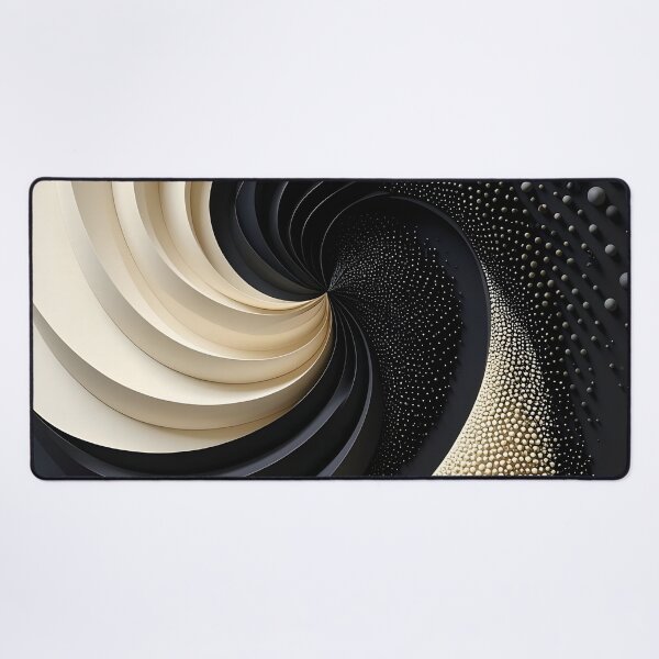 Item preview, Swirling Black and White Wave Patterns designed and sold by Vicky Brago-Mitchell®.