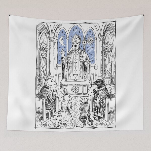 Item preview, Gothic Animal Ceremony - Whimsical Horror designed and sold by bapupa.