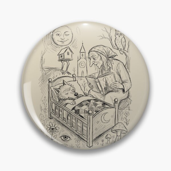 Item preview, Grandmother Moon Tale - Whimsical Horror designed and sold by bapupa.