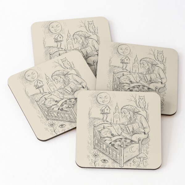 Item preview, Grandmother Moon Tale - Whimsical Horror designed and sold by bapupa.