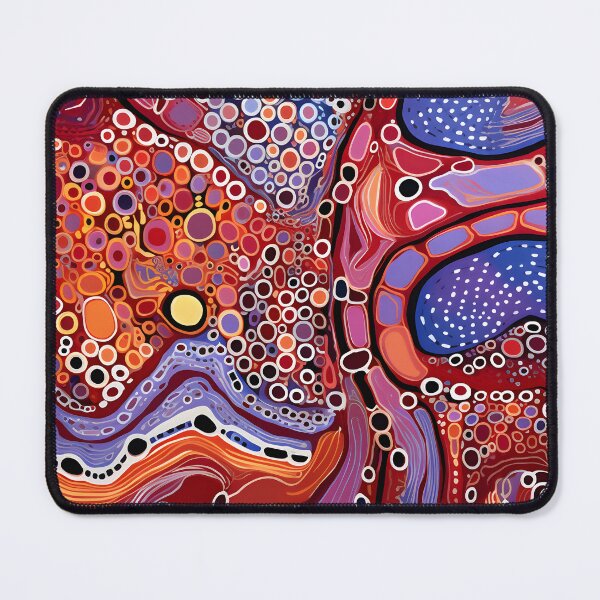 Item preview, Crimson Flow Mosaic | Contemporary Organic Abstract designed and sold by GrinGalore.