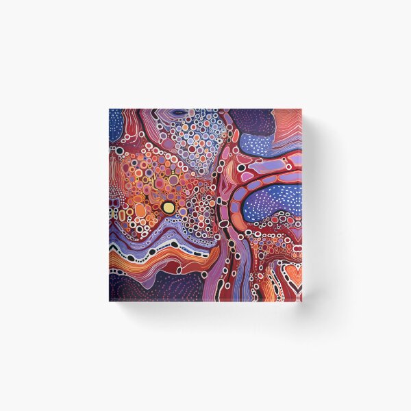 Item preview, Crimson Flow Mosaic | Contemporary Organic Abstract designed and sold by GrinGalore.