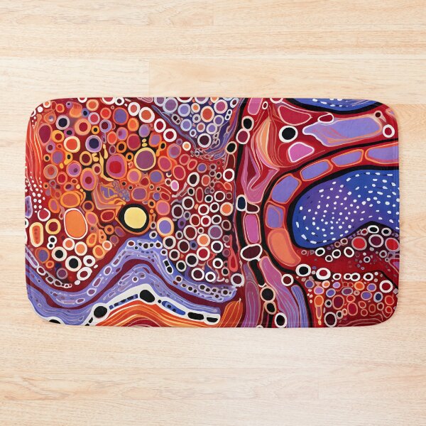 Item preview, Crimson Flow Mosaic | Contemporary Organic Abstract designed and sold by GrinGalore.
