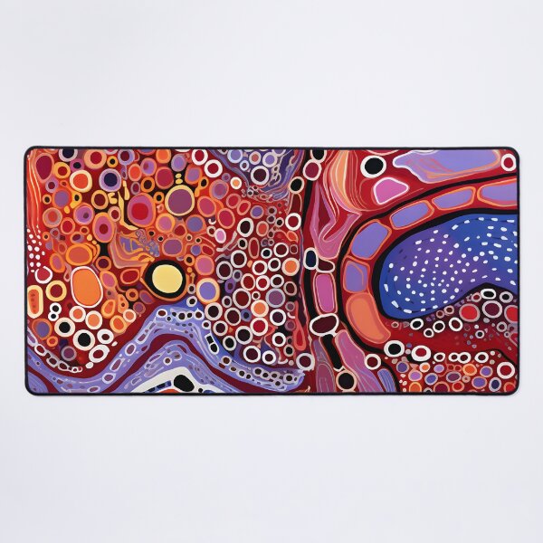 Item preview, Crimson Flow Mosaic | Contemporary Organic Abstract designed and sold by GrinGalore.