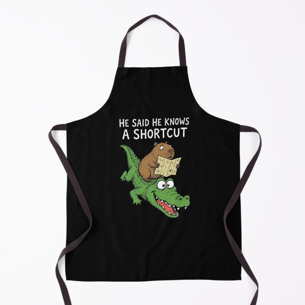 Item preview, He Said He Knows a Shortcut Funny Capybara Road Trip Travel Crew designed and sold by Yellowriversss.
