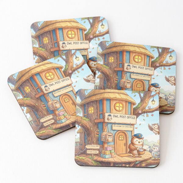 Item preview, Spooky Owl Post Office designed and sold by Softie Sticker Studio.