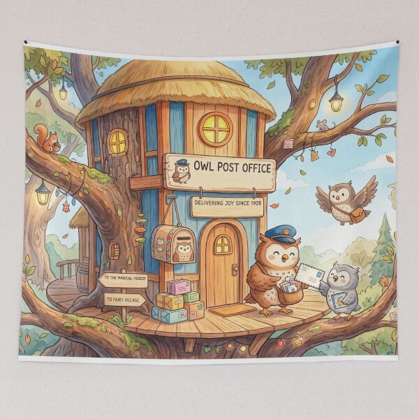 Item preview, Spooky Owl Post Office designed and sold by Softie Sticker Studio.