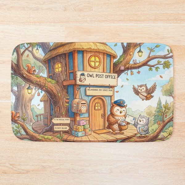 Item preview, Spooky Owl Post Office designed and sold by Softie Sticker Studio.
