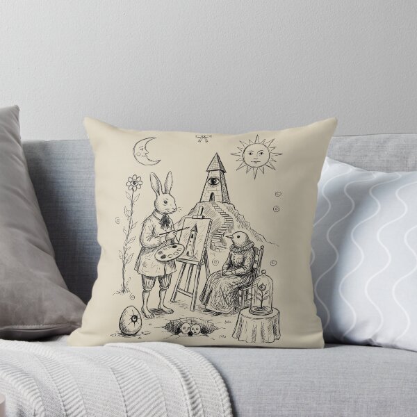 Item preview, Haunted Bunny Painter - Whimsical Horror designed and sold by bapupa.