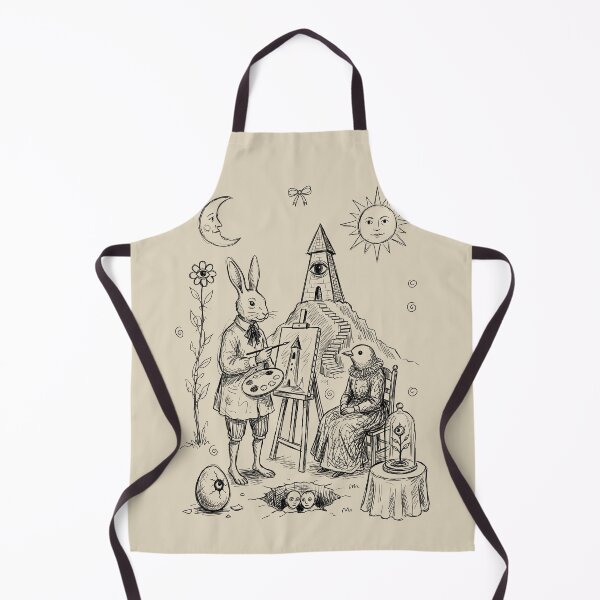 Item preview, Haunted Bunny Painter - Whimsical Horror designed and sold by bapupa.